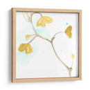 Teal Y Ocre Ginko Ii - June Erica Vess | Cuadro decorativo de Canvas Lab