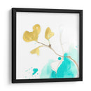 Teal Y Ocre Ginko V - June Erica Vess | Cuadro decorativo de Canvas Lab