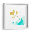 Teal Y Ocre Ginko V - June Erica Vess | Cuadro decorativo de Canvas Lab