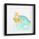 Teal Y Ocre Ginko Vi - June Erica Vess | Cuadro decorativo de Canvas Lab