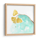 Teal Y Ocre Ginko Vi - June Erica Vess | Cuadro decorativo de Canvas Lab