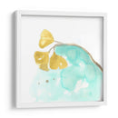 Teal Y Ocre Ginko Vi - June Erica Vess | Cuadro decorativo de Canvas Lab