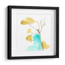 Teal Y Ocre Ginko Ix - June Erica Vess | Cuadro decorativo de Canvas Lab