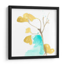 Teal Y Ocre Ginko Ix - June Erica Vess | Cuadro decorativo de Canvas Lab