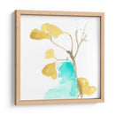 Teal Y Ocre Ginko Ix - June Erica Vess | Cuadro decorativo de Canvas Lab