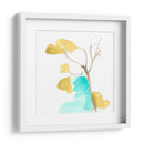 Teal Y Ocre Ginko Ix - June Erica Vess | Cuadro decorativo de Canvas Lab