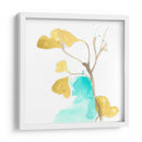 Teal Y Ocre Ginko Ix - June Erica Vess | Cuadro decorativo de Canvas Lab