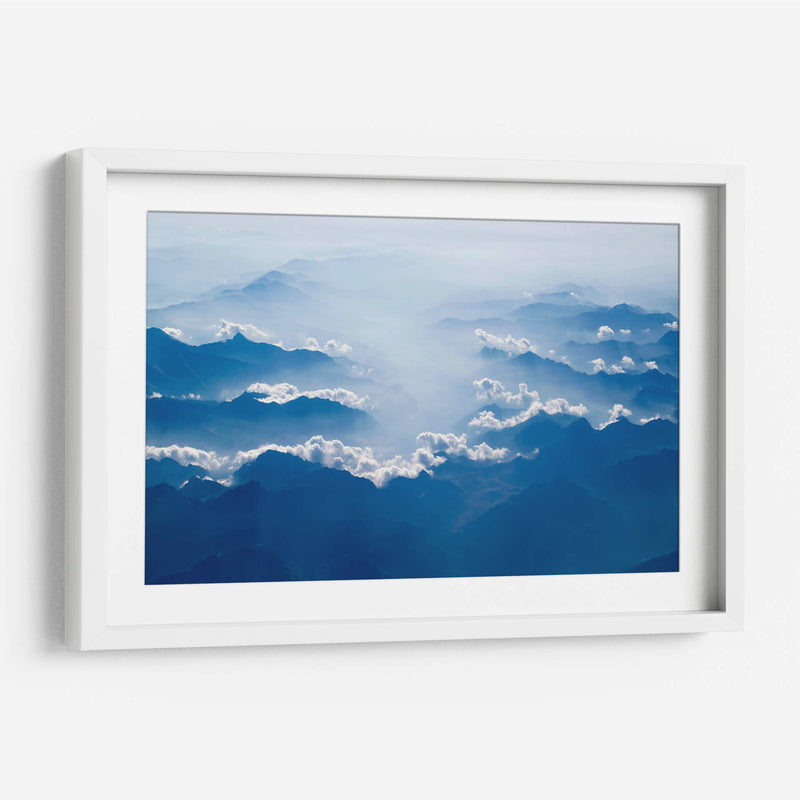 Montañas y nubes | Cuadro decorativo de Canvas Lab