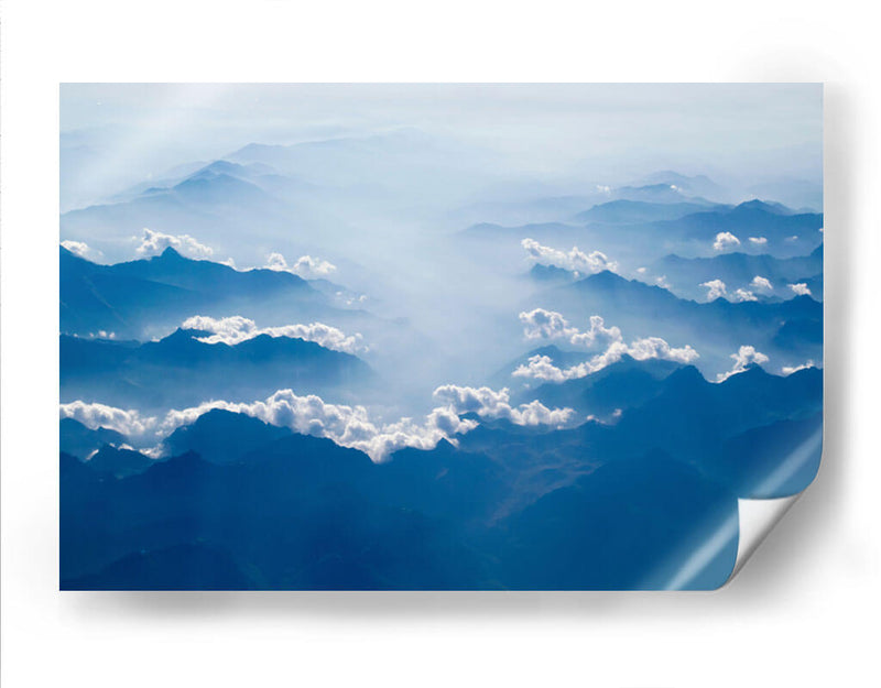 Montañas y nubes | Cuadro decorativo de Canvas Lab