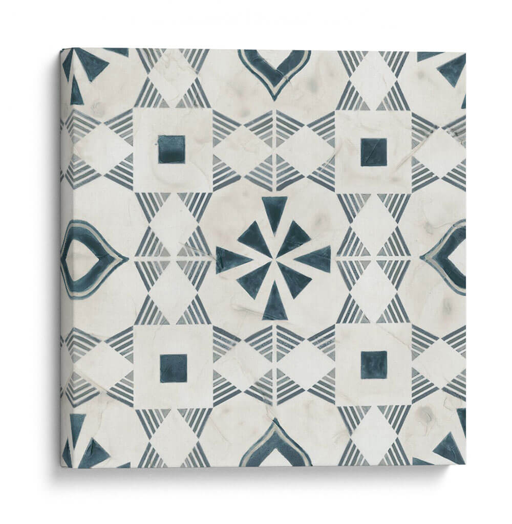 Colección De Azulejos De Teal V - June Erica Vess | Cuadro decorativo de Canvas Lab