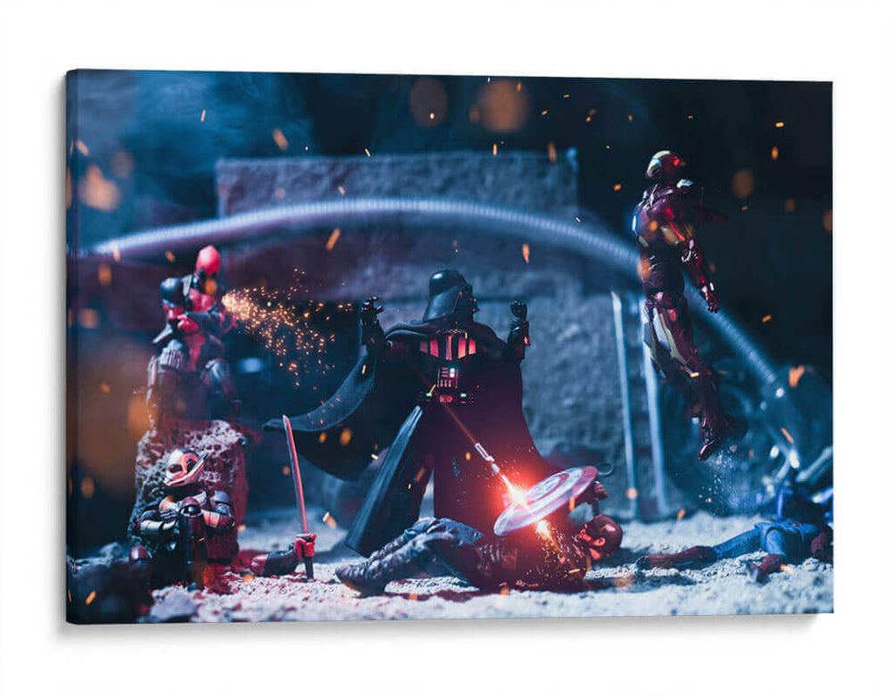 Vader vs Vengadores - Action Geek | Cuadro decorativo de Canvas Lab