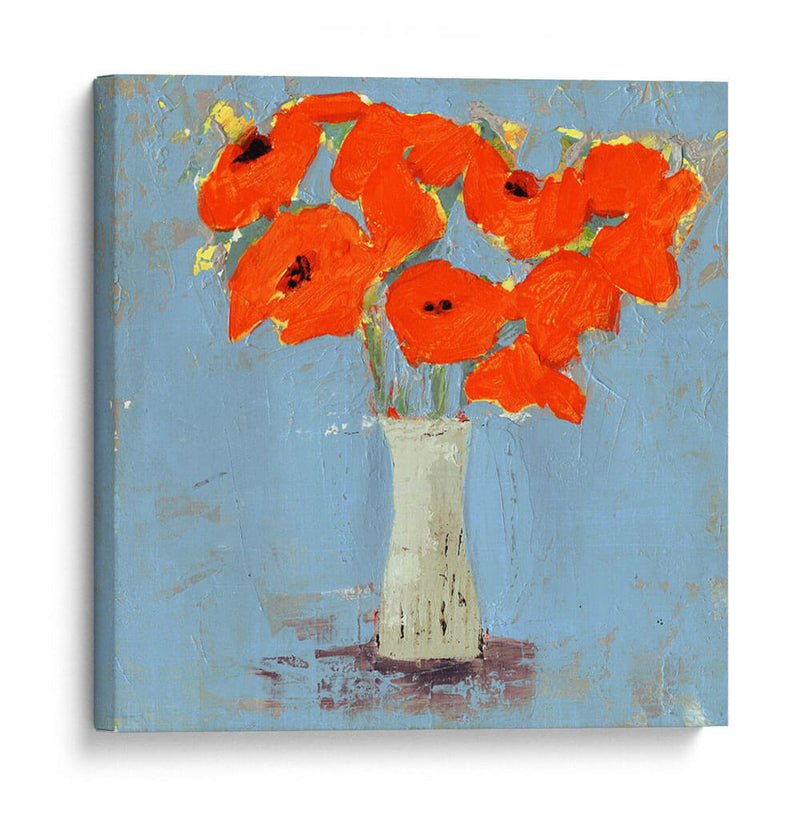 Naranja Poppy Impression I - Victoria Borges | Cuadro decorativo de Canvas Lab