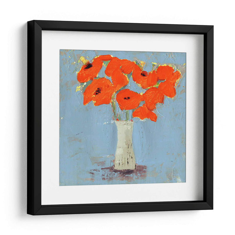 Naranja Poppy Impression I - Victoria Borges | Cuadro decorativo de Canvas Lab