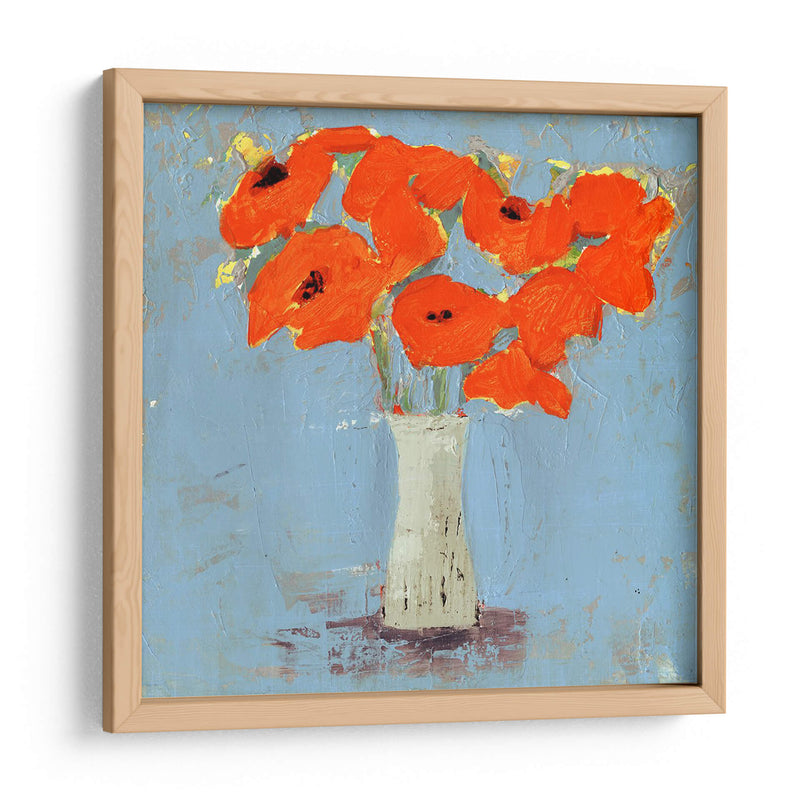 Naranja Poppy Impression I - Victoria Borges | Cuadro decorativo de Canvas Lab