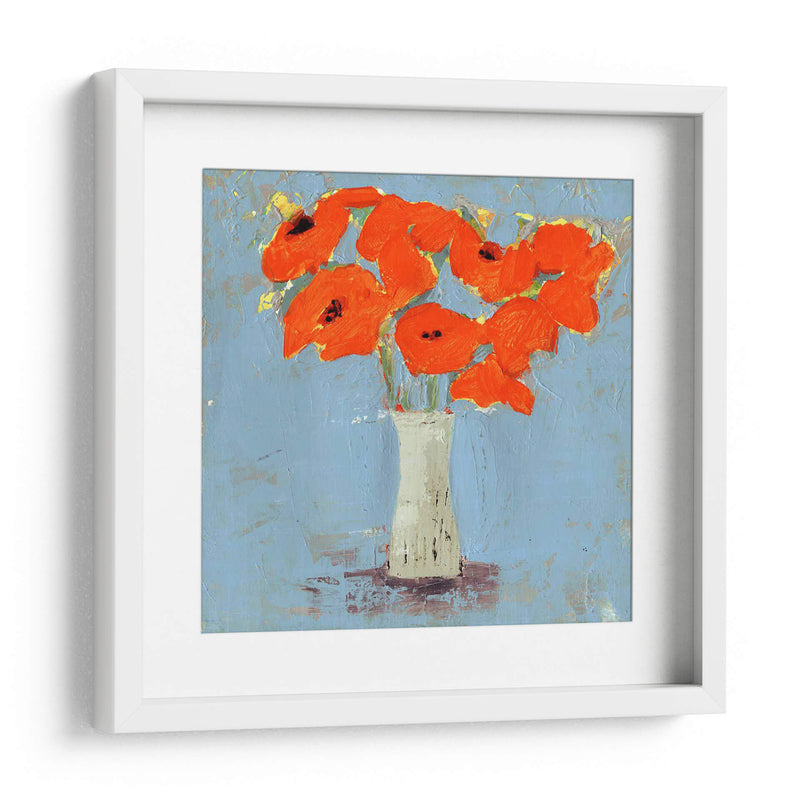 Naranja Poppy Impression I - Victoria Borges | Cuadro decorativo de Canvas Lab