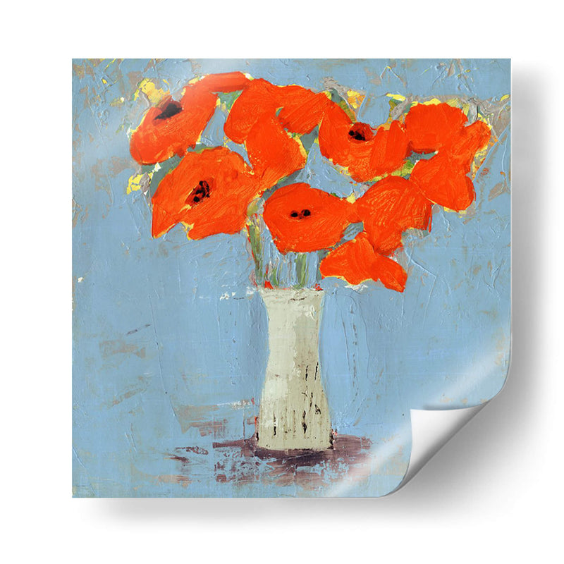 Naranja Poppy Impression I - Victoria Borges | Cuadro decorativo de Canvas Lab