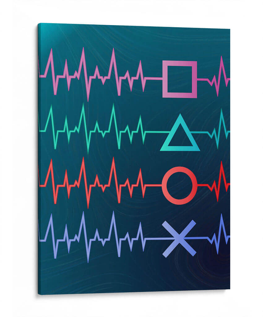 Pulso cardíaco gamer - Roge I. Luis | Cuadro decorativo de Canvas Lab
