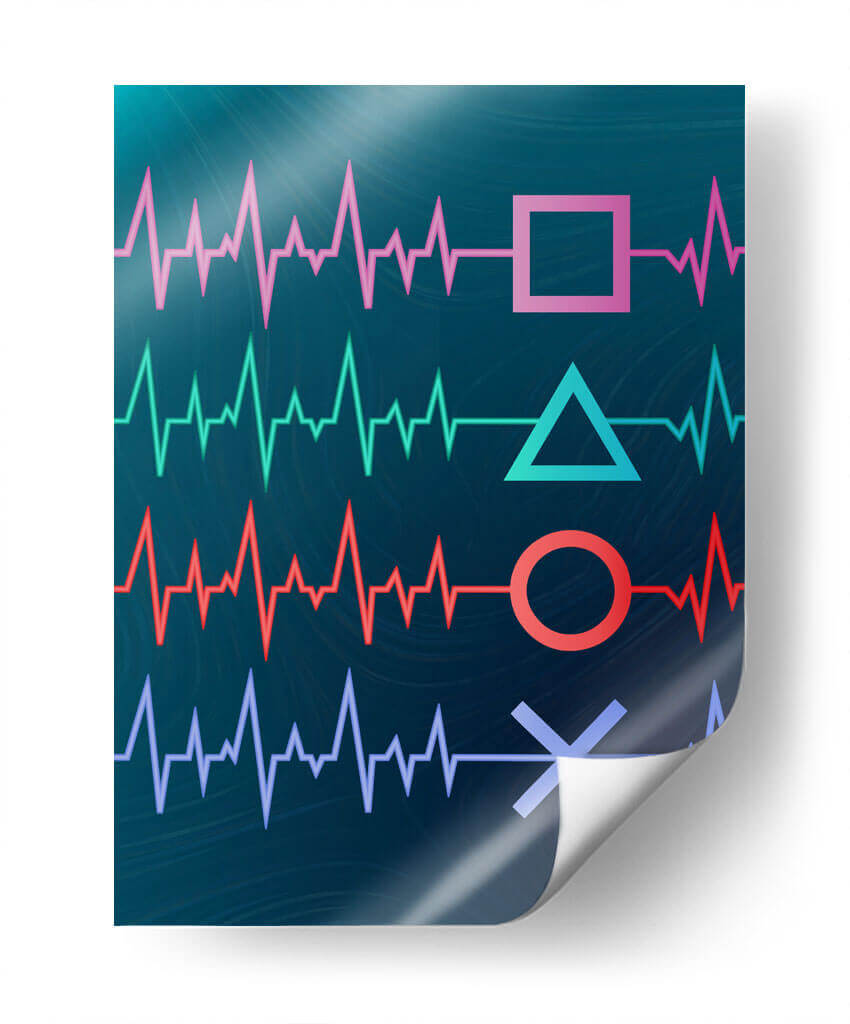 Pulso cardíaco gamer - Roge I. Luis | Cuadro decorativo de Canvas Lab