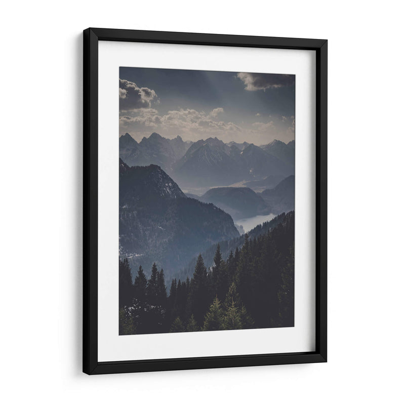 Montañas obscuras | Cuadro decorativo de Canvas Lab