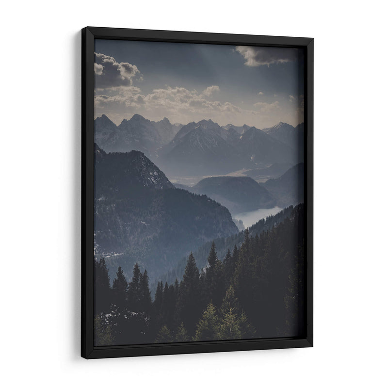 Montañas obscuras | Cuadro decorativo de Canvas Lab