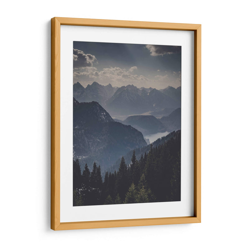 Montañas obscuras | Cuadro decorativo de Canvas Lab