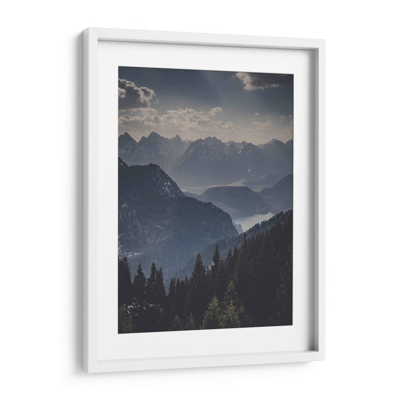 Montañas obscuras | Cuadro decorativo de Canvas Lab