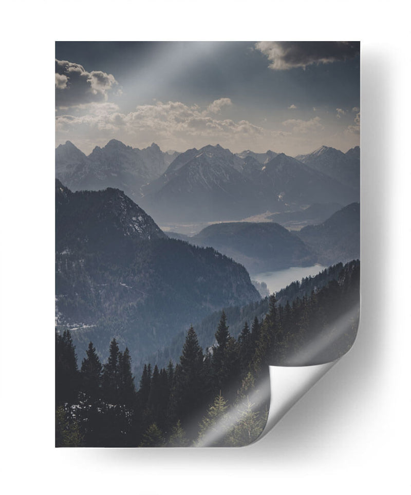 Montañas obscuras | Cuadro decorativo de Canvas Lab