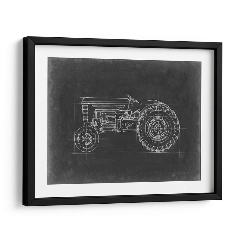 Blueprint Del Tractor I - Ethan Harper | Cuadro decorativo de Canvas Lab