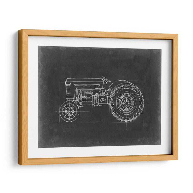 Blueprint Del Tractor I - Ethan Harper | Cuadro decorativo de Canvas Lab