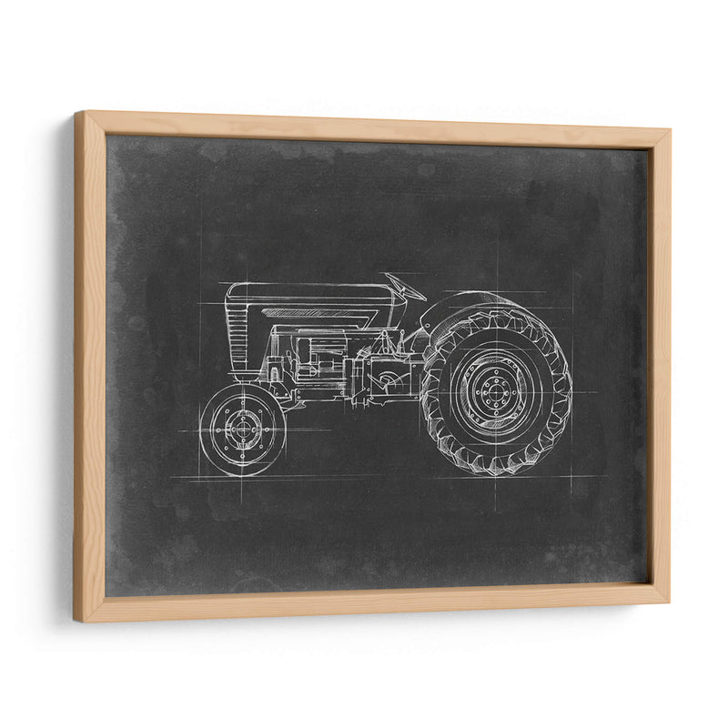 Blueprint Del Tractor I - Ethan Harper | Cuadro decorativo de Canvas Lab