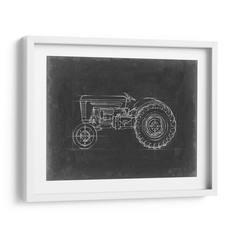 Blueprint Del Tractor I - Ethan Harper | Cuadro decorativo de Canvas Lab