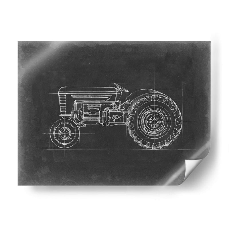 Blueprint Del Tractor I - Ethan Harper | Cuadro decorativo de Canvas Lab