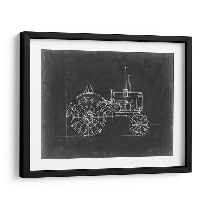 Blueprint Del Tractor Ii - Ethan Harper | Cuadro decorativo de Canvas Lab