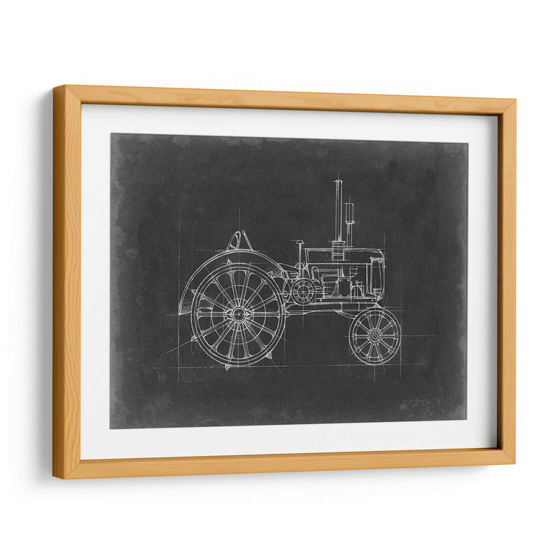 Blueprint Del Tractor Ii - Ethan Harper | Cuadro decorativo de Canvas Lab