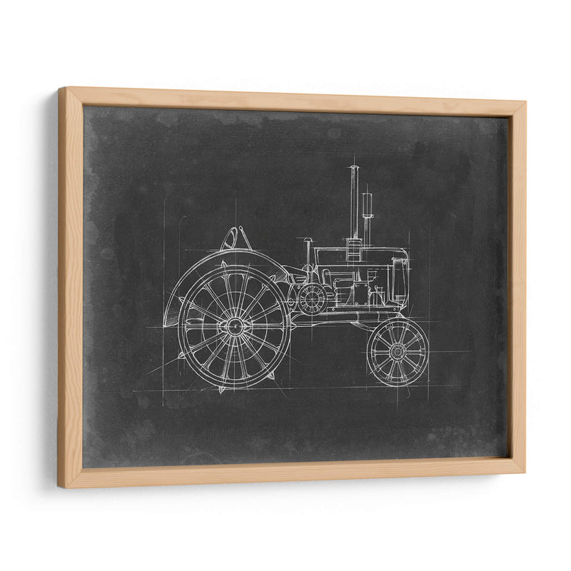 Blueprint Del Tractor Ii - Ethan Harper | Cuadro decorativo de Canvas Lab