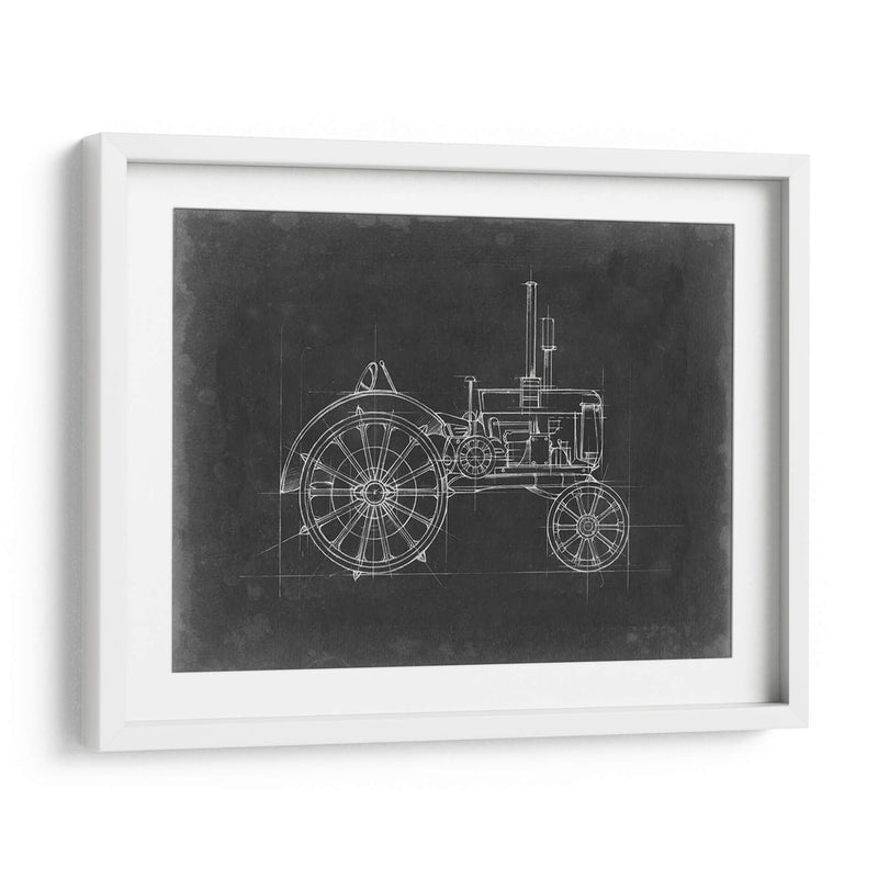 Blueprint Del Tractor Ii - Ethan Harper | Cuadro decorativo de Canvas Lab