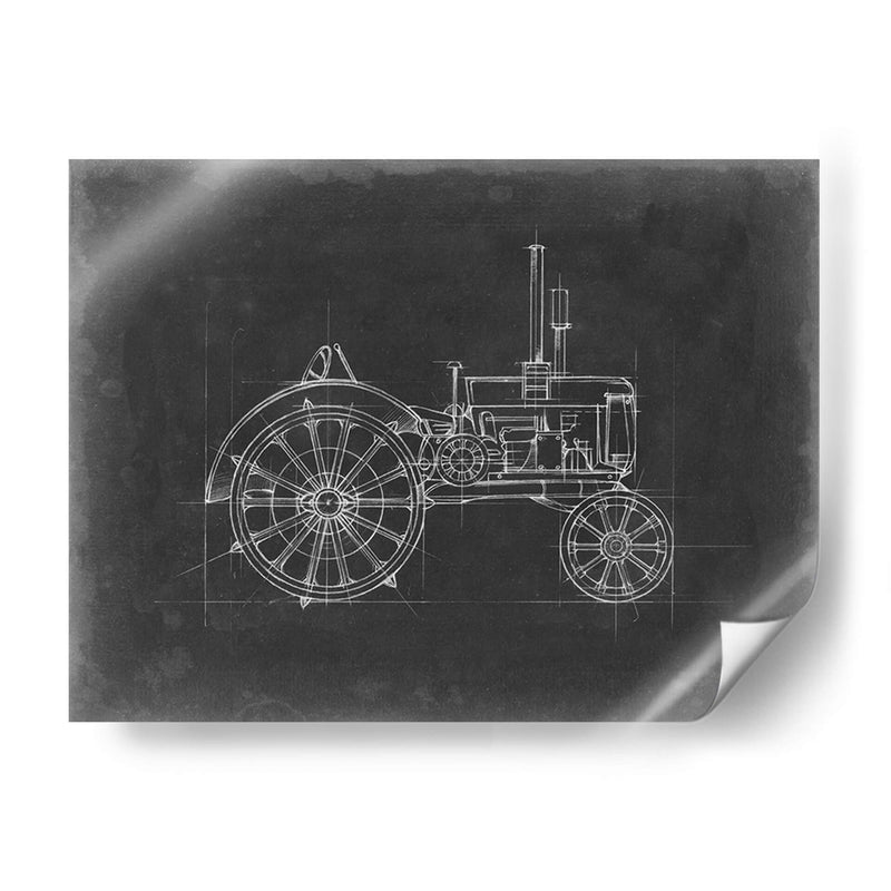 Blueprint Del Tractor Ii - Ethan Harper | Cuadro decorativo de Canvas Lab