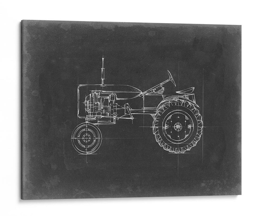 Blueprint Del Tractor Iii - Ethan Harper | Cuadro decorativo de Canvas Lab