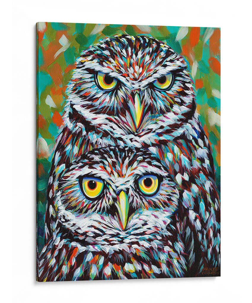 Fury Feather Friends I - Carolee Vitaletti | Cuadro decorativo de Canvas Lab