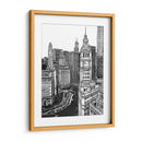 Bandw Nosotros Paisaje Urbano-Chicago - Melissa Wang | Cuadro decorativo de Canvas Lab