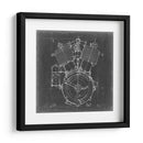 Motorycle Motor Blueprint Iv - Ethan Harper | Cuadro decorativo de Canvas Lab