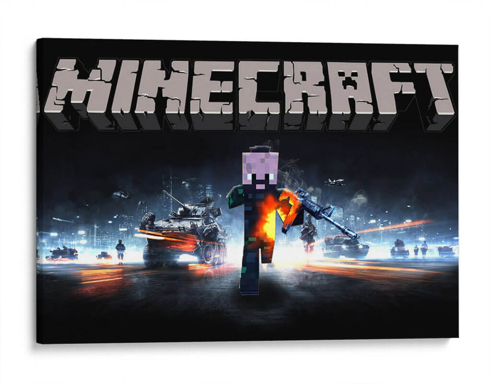 Minecraft al ataque | Cuadro decorativo de Canvas Lab