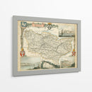 Mapa De Kent | Cuadro decorativo de Canvas Lab