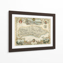 Mapa De Sussex | Cuadro decorativo de Canvas Lab