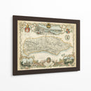 Mapa De Sussex | Cuadro decorativo de Canvas Lab