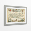 Mapa De Sussex | Cuadro decorativo de Canvas Lab