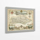 Mapa De Sussex | Cuadro decorativo de Canvas Lab