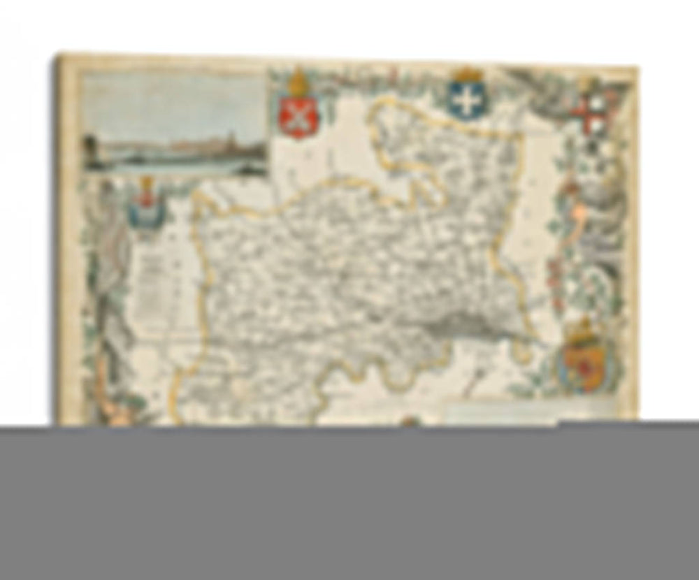 Mapa De Middlesex | Cuadro decorativo de Canvas Lab