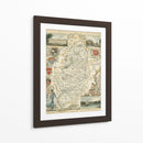 Mapa De Nottinghamshire | Cuadro decorativo de Canvas Lab