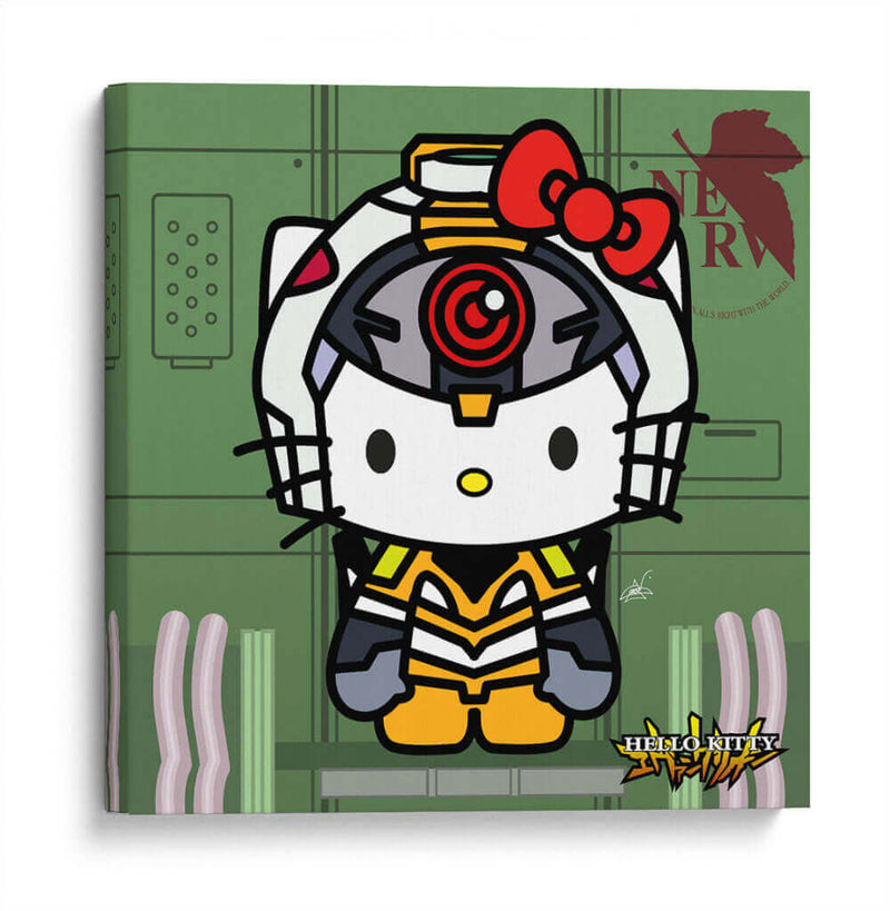 Hello Kitty Eva 00 - Crow Valdés | Cuadro decorativo de Canvas Lab